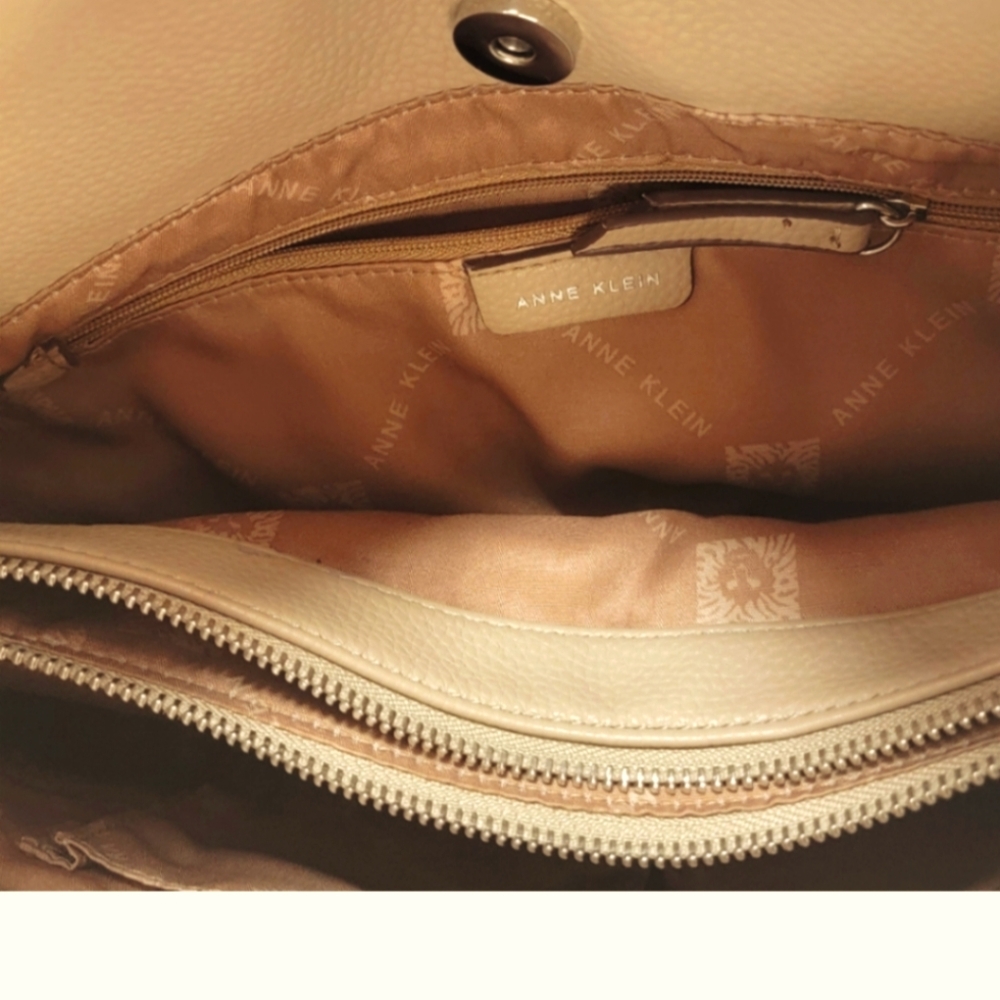Anne Klein Taupe A-line Hobo P38 - Picture 7 of 10